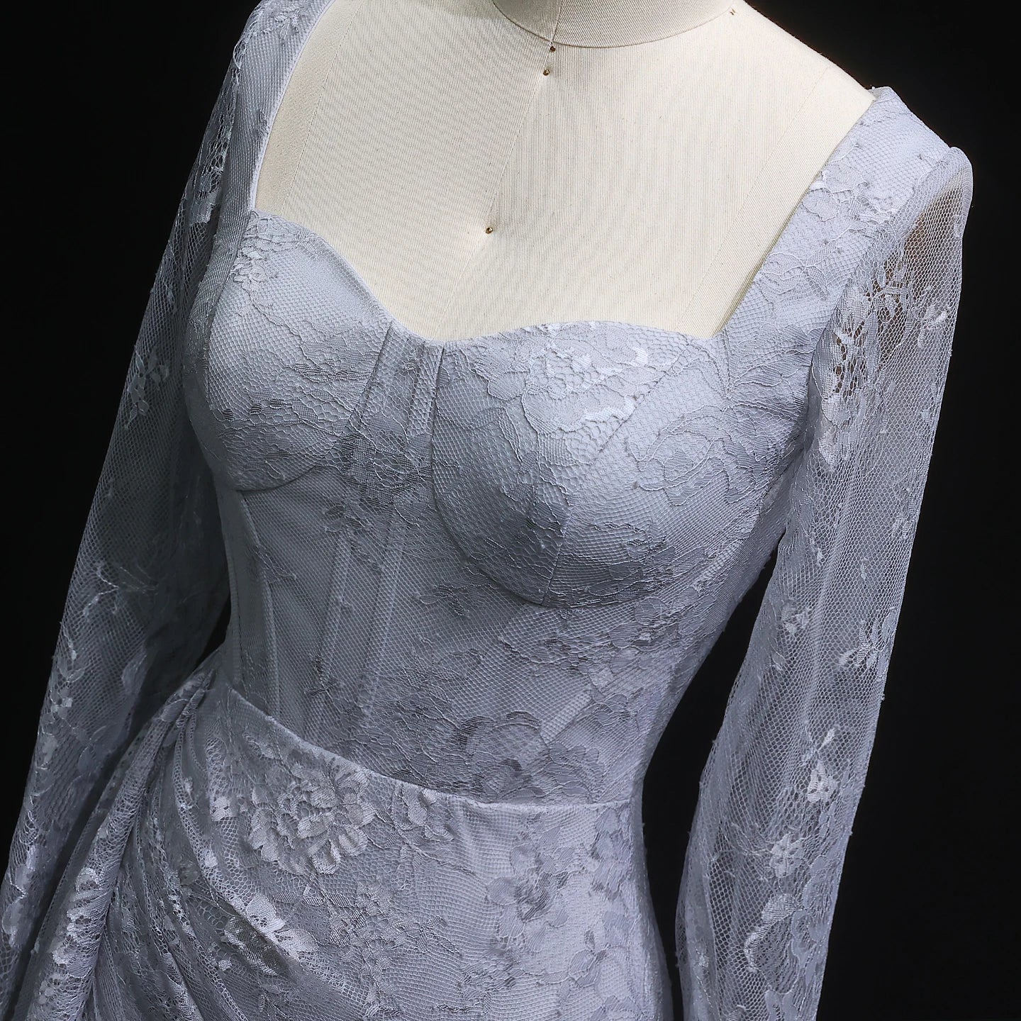 Sharon Said Arabic Lace Purple Mermaid Off-shoulder Evening Dress with Sleeves for Women Wedding Party Gowns SF075 Customized