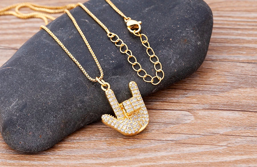 Nidin Top Quality Austrian Crystal Geometric Rectangle Pendant Necklaces For Women 5 Colors Stone Zircon Party Wedding Jewelry