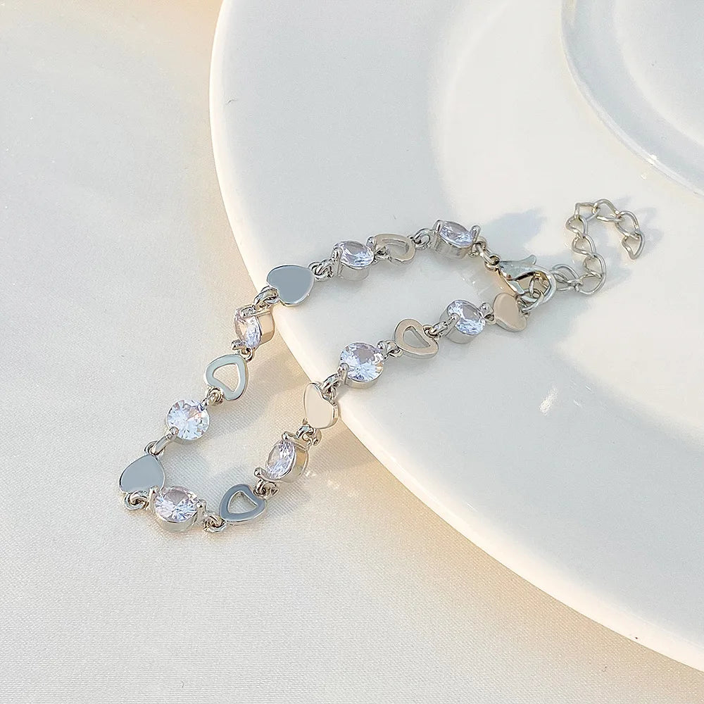 Elegant Black Crystal Eyes Snake Zircon Bracelet Women's Fashionable Personalized Daily Accessory Party Jewelry Birthday Gifts