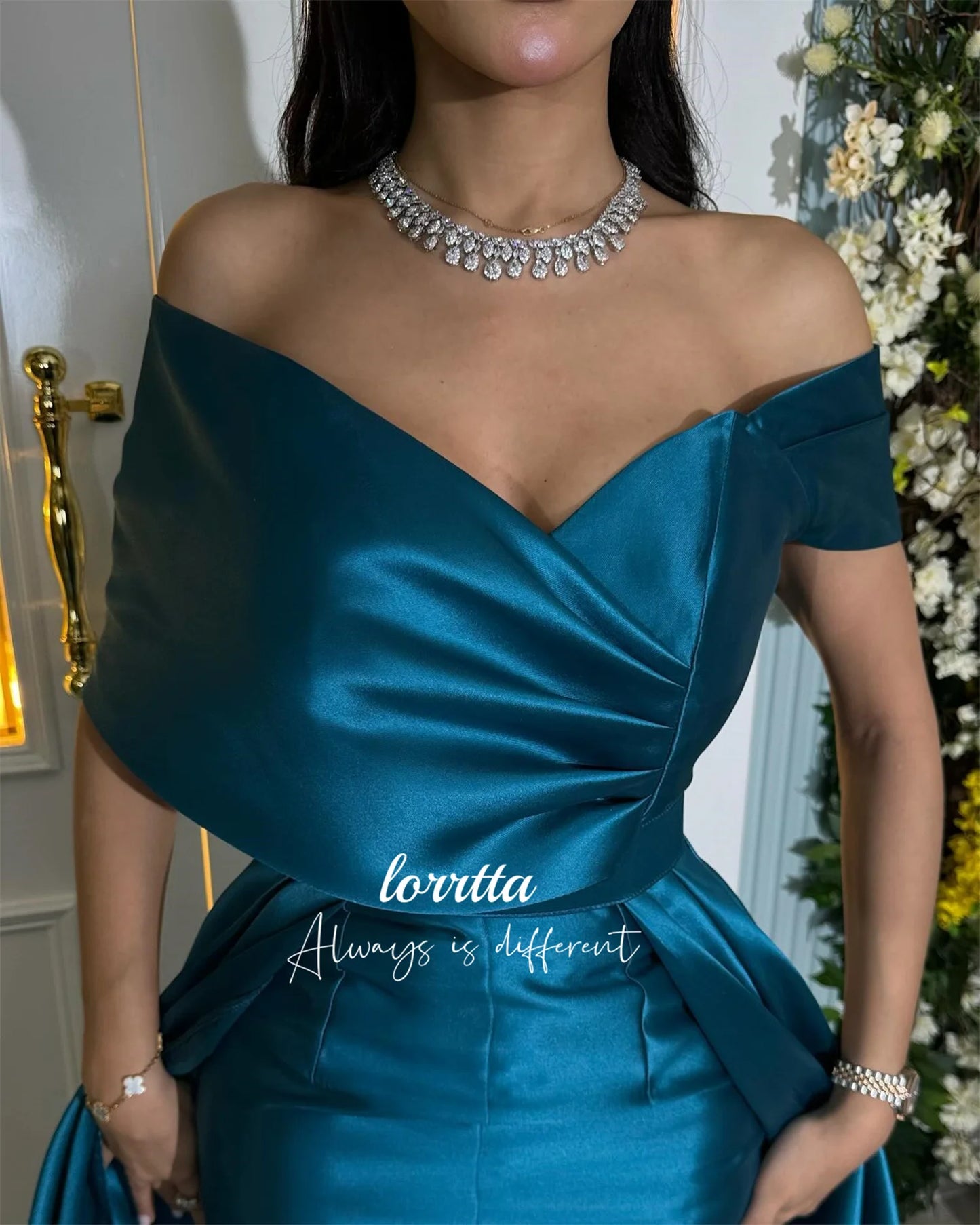 Lorrtta Grace Womens Dresses for Special Occasions Evening Dress Satin Fishtail Cut Luxury Dresses Women 2025 Robe Customized
