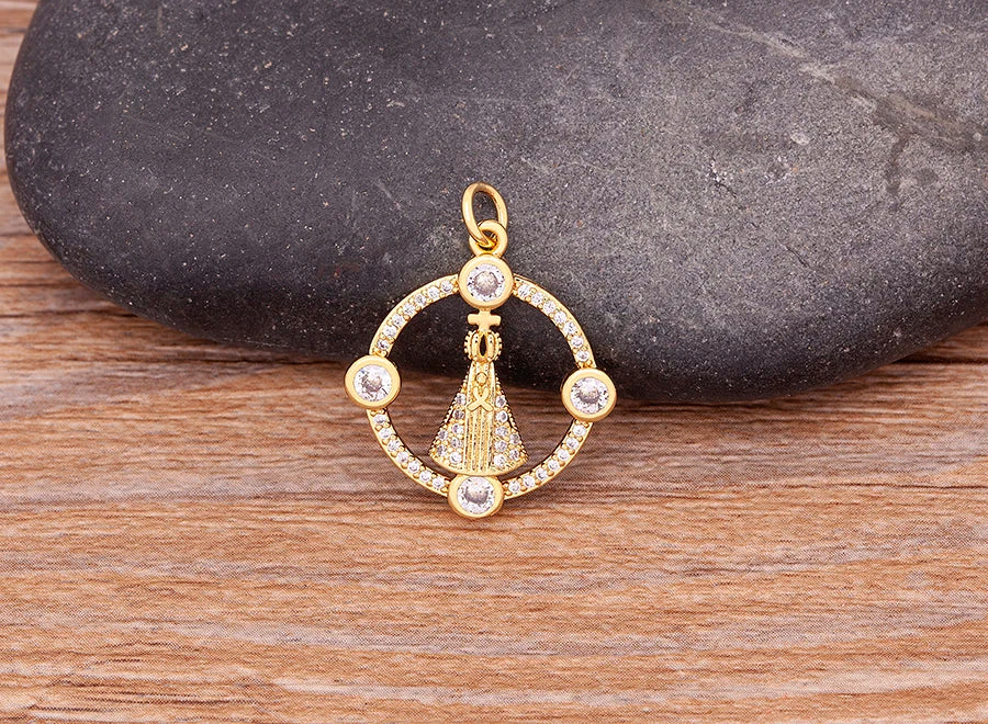 Nidin Romantic Simple Heart-shaped Necklaces Exquisite Crystal Zircon Pendant Gold Plated Clavicle Chain Women's Wedding Jewelry