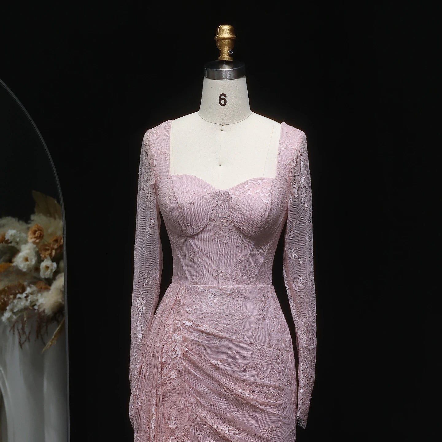 Sharon Said Arabic Lace Purple Mermaid  Off-shoulder Evening Dress with Sleeves for Women Wedding Party Gowns SF075 Customized