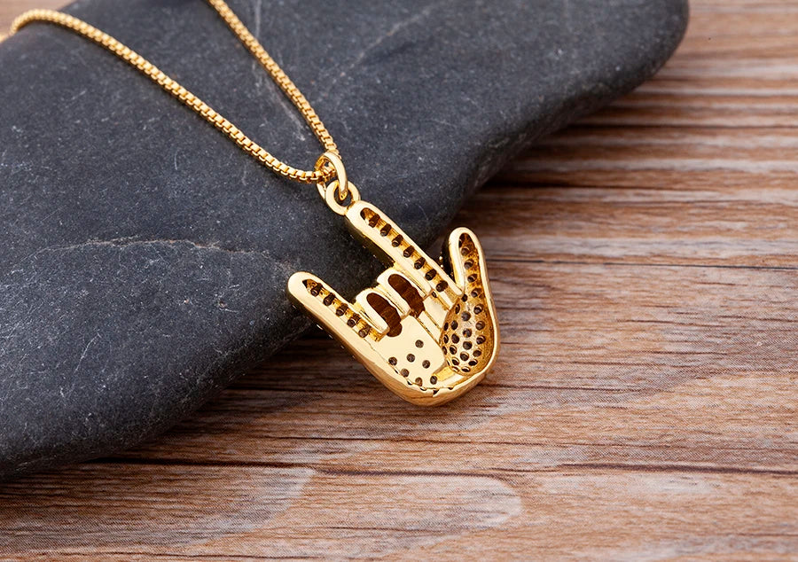 Nidin Top Quality Austrian Crystal Geometric Rectangle Pendant Necklaces For Women 5 Colors Stone Zircon Party Wedding Jewelry
