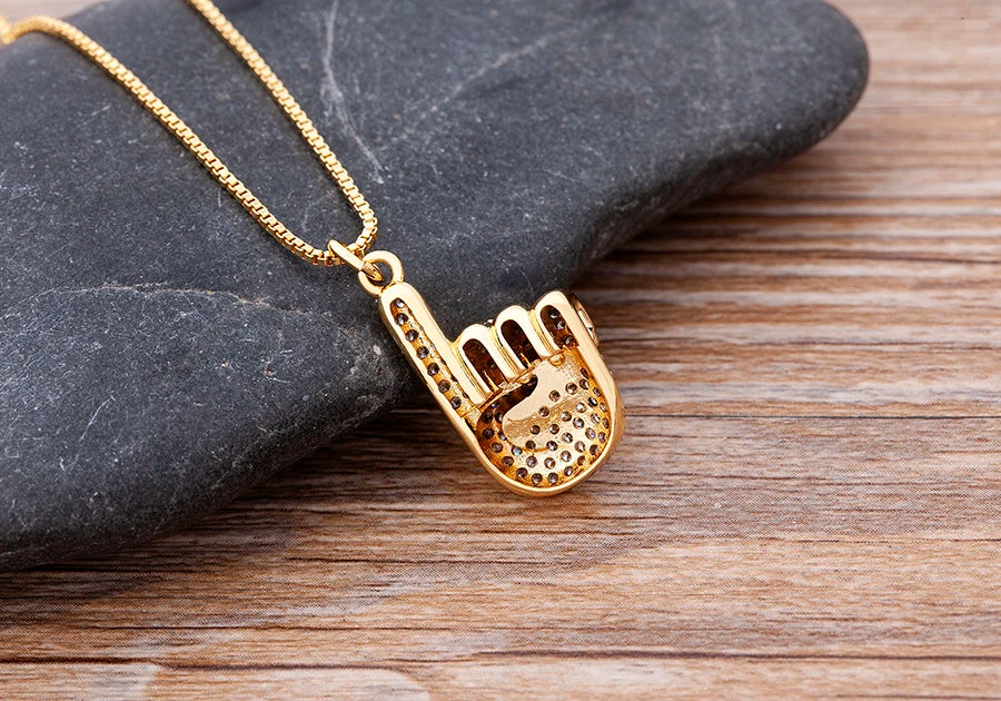 Nidin Top Quality Austrian Crystal Geometric Rectangle Pendant Necklaces For Women 5 Colors Stone Zircon Party Wedding Jewelry