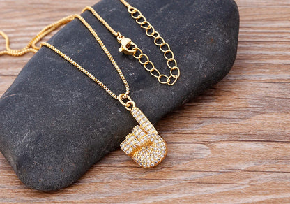 Nidin Top Quality Austrian Crystal Geometric Rectangle Pendant Necklaces For Women 5 Colors Stone Zircon Party Wedding Jewelry