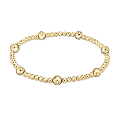 Vlen Women's Bracelets Jewelry 3mm & 5mm Beads Chain Waterproof 18 K Gold Plated Accent Bracelet for Women Minimalist Pulseras