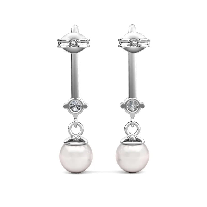 Daisini 925 Sterling Silver Swarovski Crystals and Pearl 2025 Fashionable Bridal Wedding Sparkling Light Luxury Elegant Jewelry