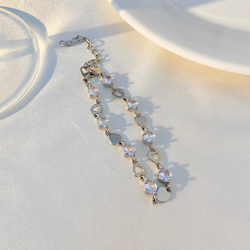 Elegant Black Crystal Eyes Snake Zircon Bracelet Women's Fashionable Personalized Daily Accessory Party Jewelry Birthday Gifts