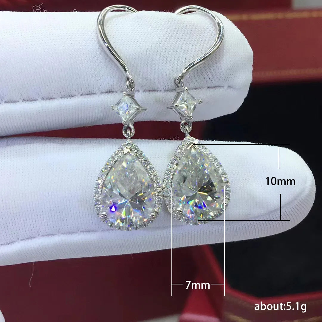 2025 New Colorful Crystal Zircon Bridal Earrings, European and American Personalized Fashion Trend, High End Jewelry
