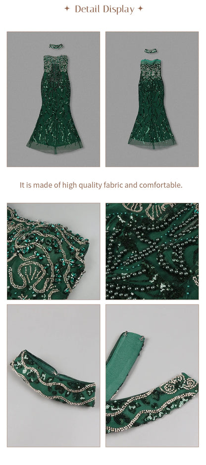 VC Enchanting Sleeveless Beaded Strapless Dress for Special Occasions Party Evening Gown