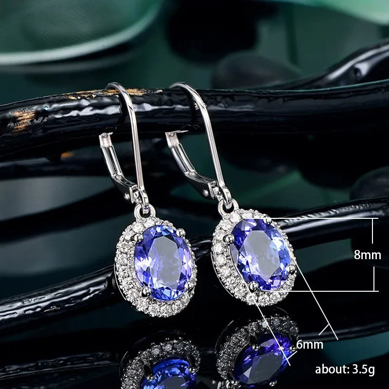 2025 New Colorful Crystal Zircon Bridal Earrings, European and American Personalized Fashion Trend, High End Jewelry