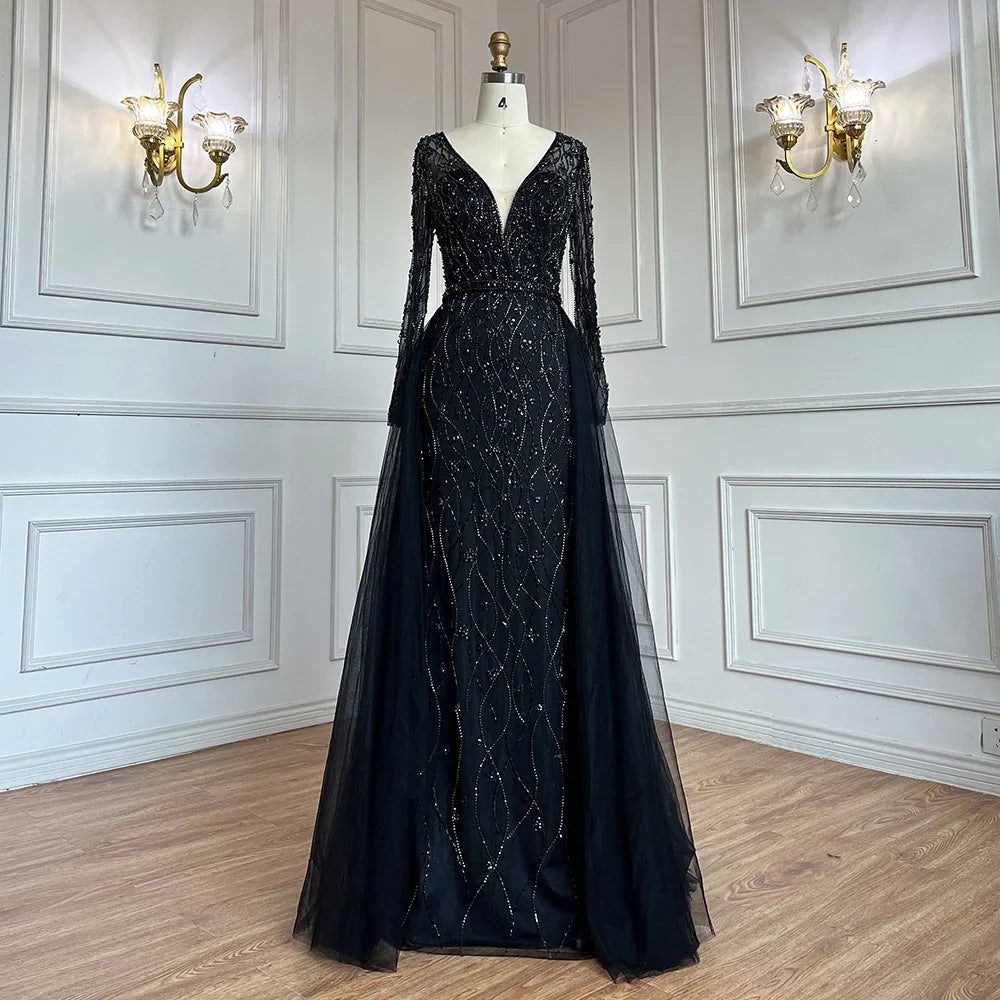 Serene Hill L Lilac s 2025 Dubai Elegant Diamond  Long Luxury Evening Dresse Mermaid Beaded Formal Dress LA70341 Customized