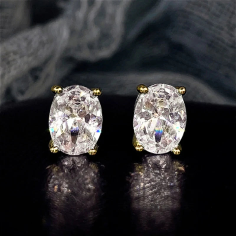 Huitan Chic Women's Drop Earrings Silver Color With Big CZ Stone Gorgeous Female Party Jewelry Anniversary Gift Earring for Girl