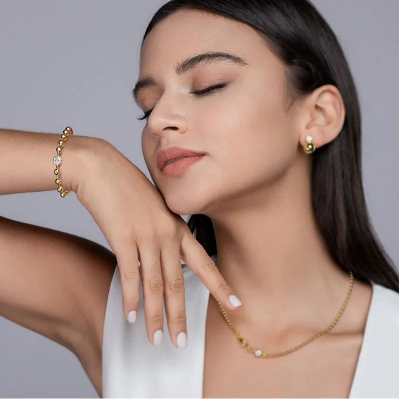 TFGLBU New Full Excellent Cut Moissanite Bracelet for Woman 18k Gold Plated Bangle S925 Sterling Silver Jewelry Party Wholesale