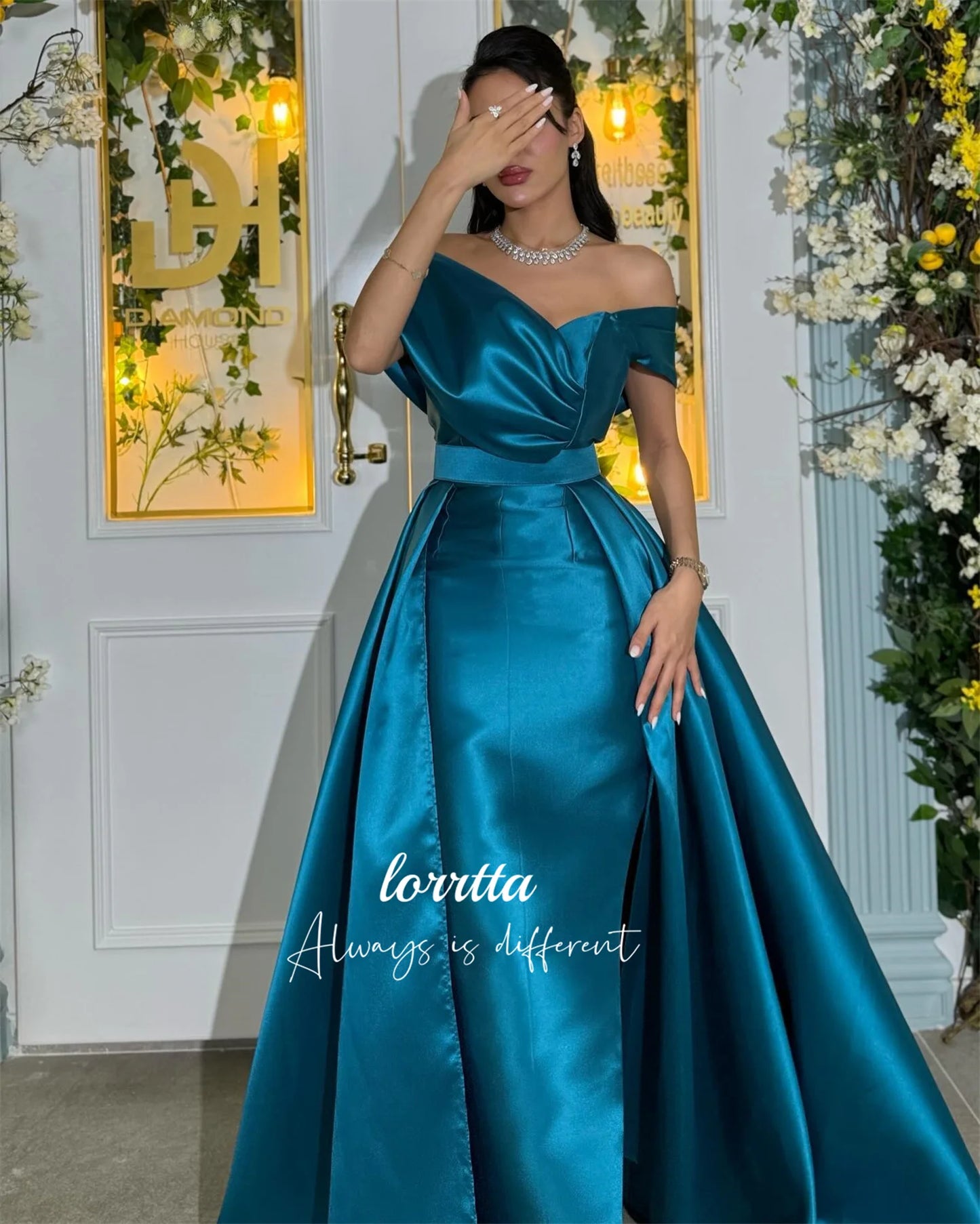 Lorrtta Grace Womens Dresses for Special Occasions Evening Dress Satin Fishtail Cut Luxury Dresses Women 2025 Robe Customized