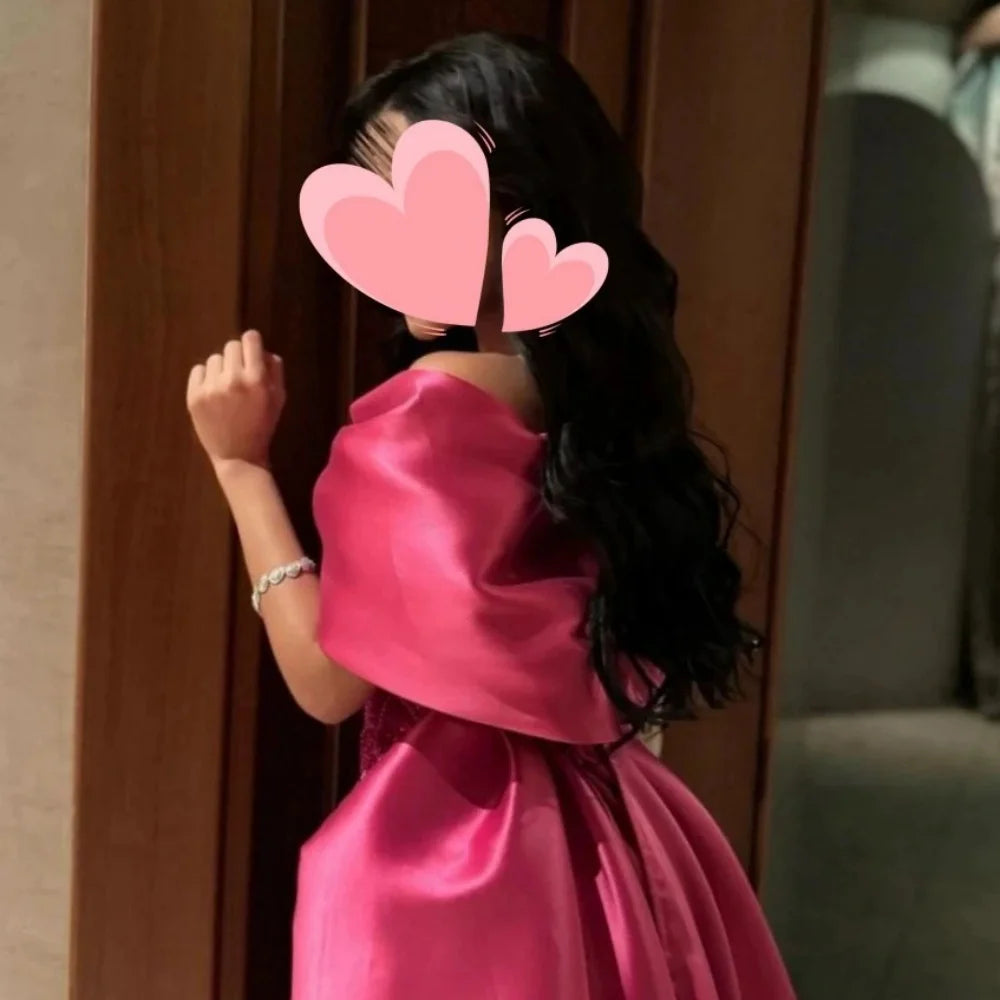Cathy Rose Red Bow Shawl Off the Shoulder vestidos de noche Mermaid Beading Party Dresses Floor-Length Customized Prom Dress