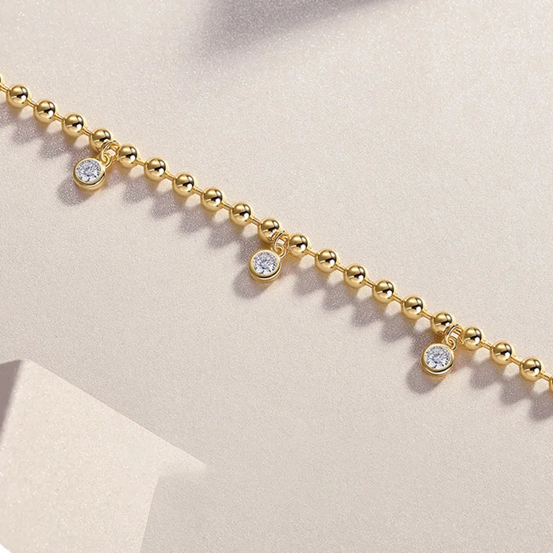 TFGLBU New Full Excellent Cut Moissanite Bracelet for Woman 18k Gold Plated Bangle S925 Sterling Silver Jewelry Party Wholesale