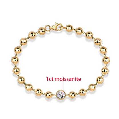 TFGLBU New Full Excellent Cut Moissanite Bracelet for Woman 18k Gold Plated Bangle S925 Sterling Silver Jewelry Party Wholesale
