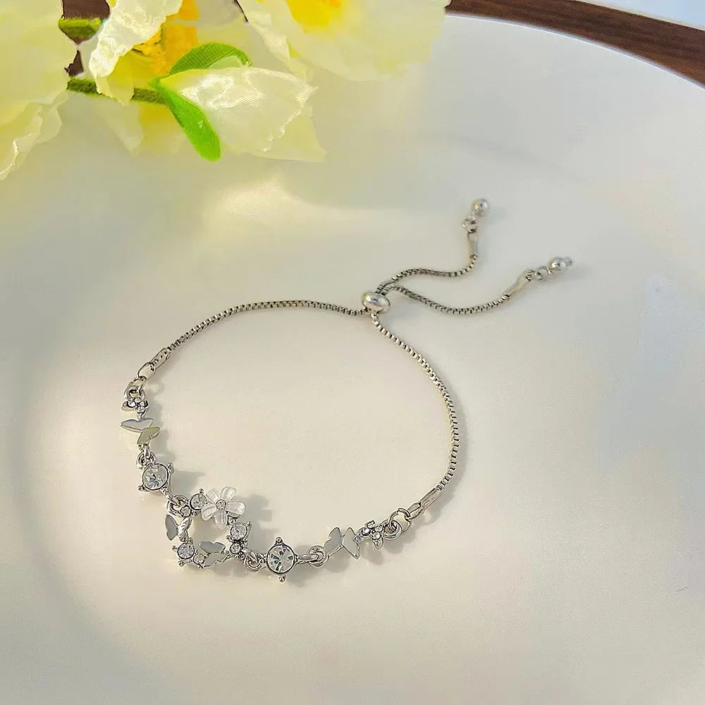Elegant Black Crystal Eyes Snake Zircon Bracelet Women's Fashionable Personalized Daily Accessory Party Jewelry Birthday Gifts