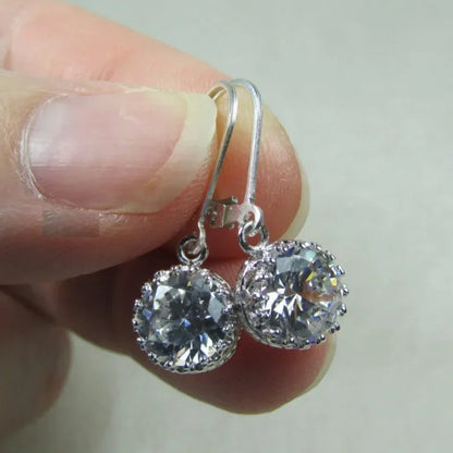 2025 New Colorful Crystal Zircon Bridal Earrings, European and American Personalized Fashion Trend, High End Jewelry