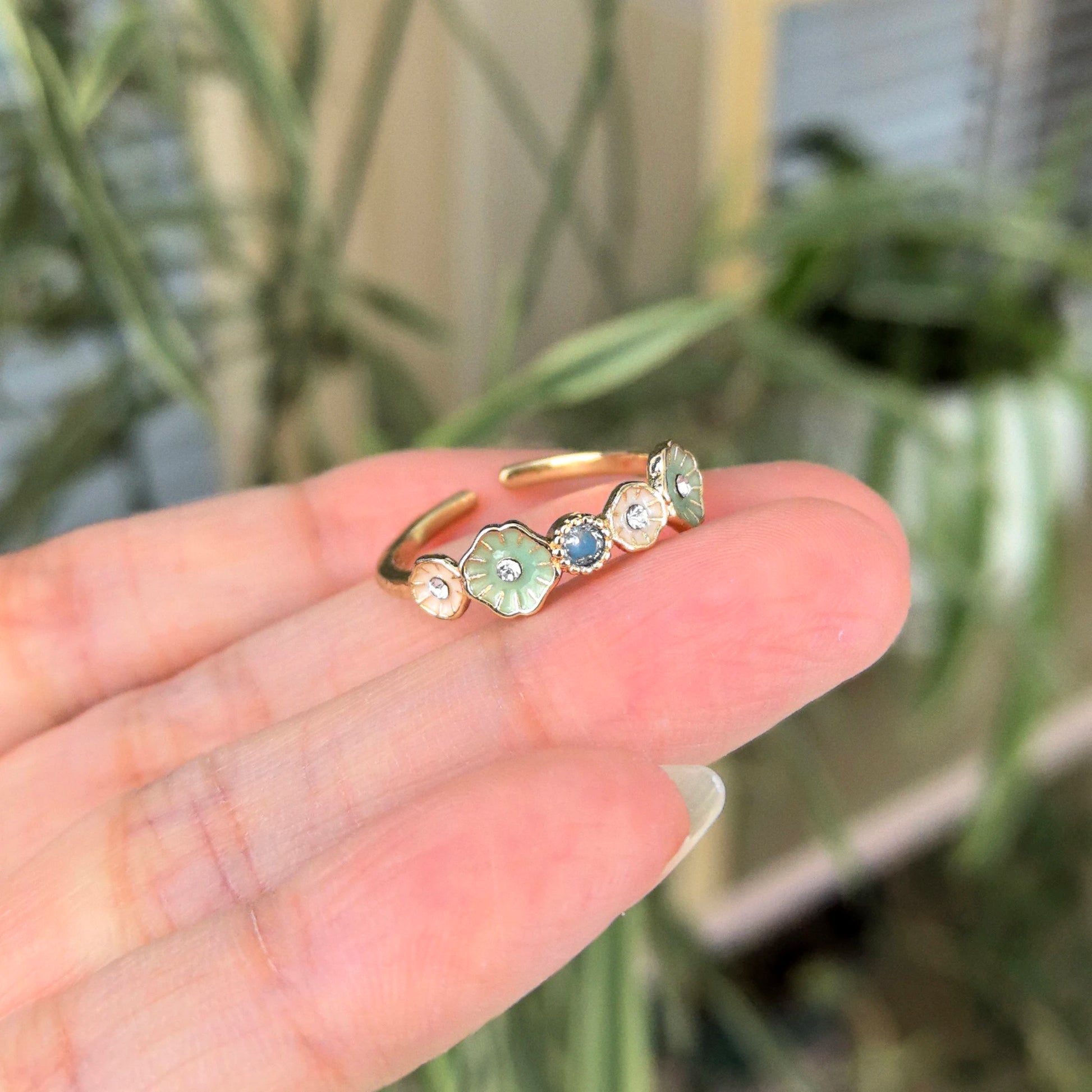 925 Sterling Silver Open Finger Ring Elegant Rose Pink Shining Dazzling Stackable For Women Jewelry Gift Dropship Wholesale