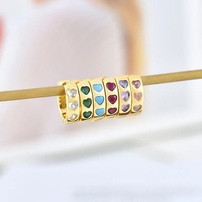925 Sterling Silver Ear Needle Fashion Exquisite Hoop Earrings  Classic Rose Red Series Earrings for Women Patty Jewelry Gift