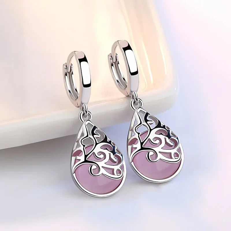 2025 New Colorful Crystal Zircon Bridal Earrings, European and American Personalized Fashion Trend, High End Jewelry
