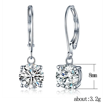 2025 New Colorful Crystal Zircon Bridal Earrings, European and American Personalized Fashion Trend, High End Jewelry