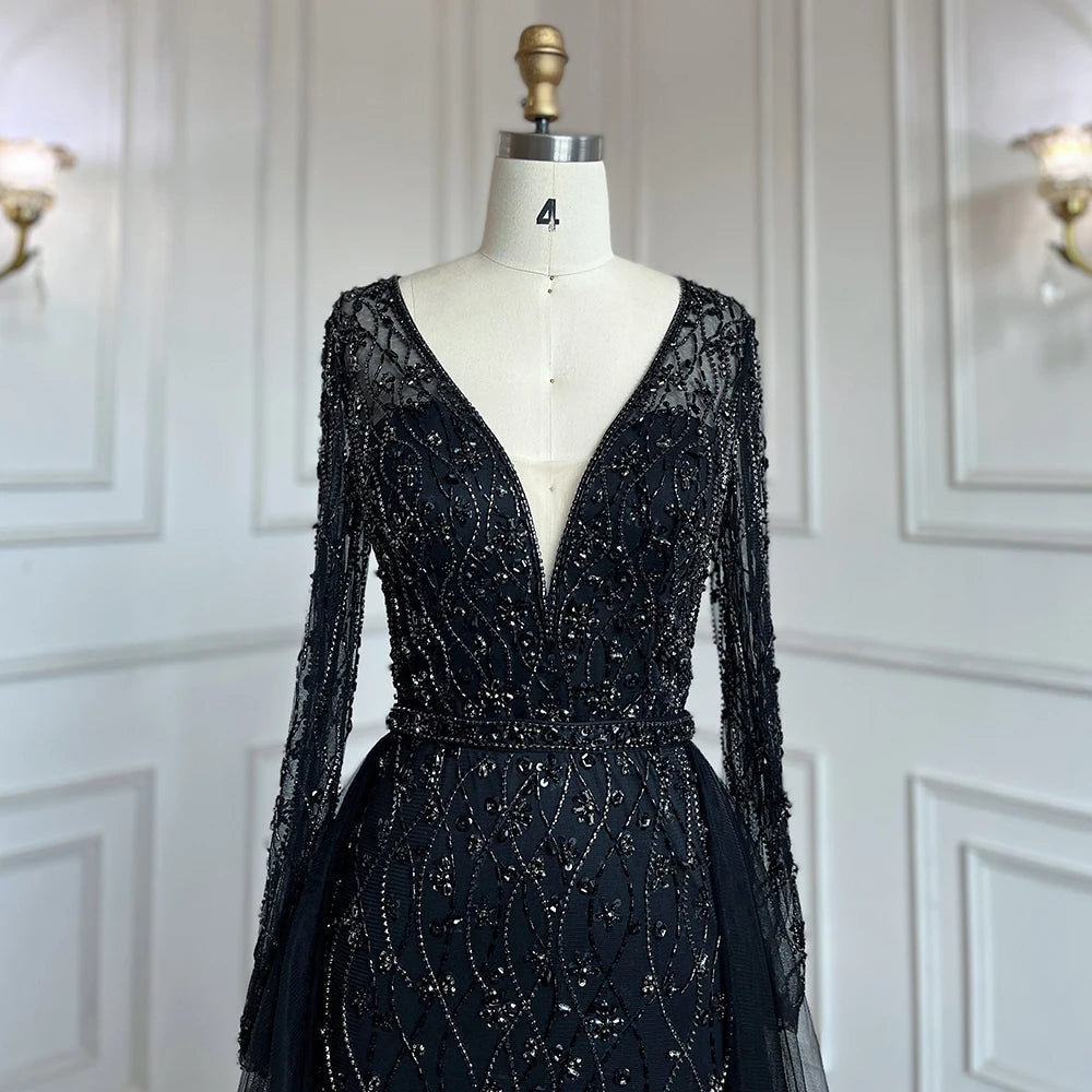 Serene Hill L Lilac s 2025 Dubai Elegant Diamond  Long Luxury Evening Dresse Mermaid Beaded Formal Dress LA70341 Customized