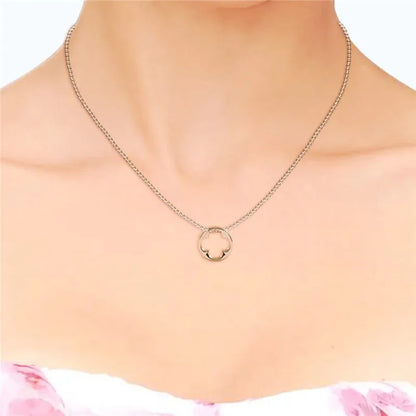 Daisini Trendy Round Geometric Pendant Necklace with Genuine Swarovski Crystals 925 Sterling Silver Fashion Jewelry Gift