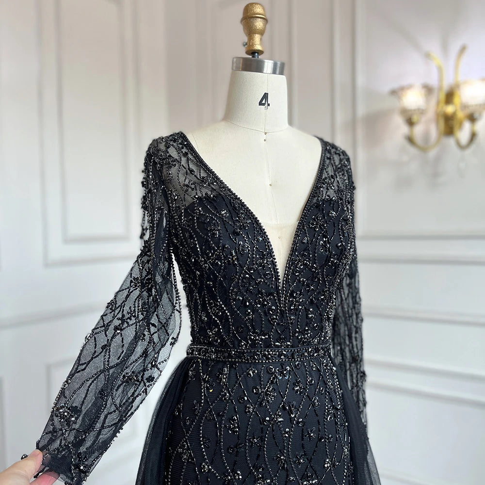 Serene Hill L Lilac s 2025 Dubai Elegant Diamond  Long Luxury Evening Dresse Mermaid Beaded Formal Dress LA70341 Customized