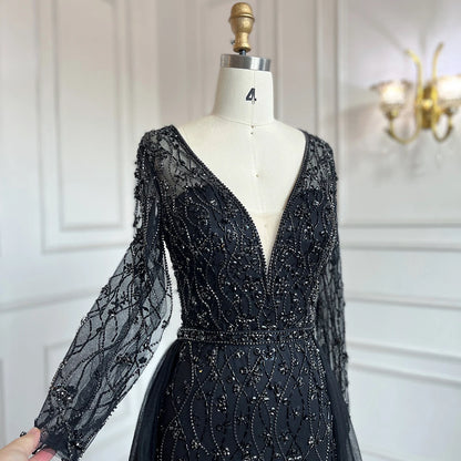 Serene Hill L Lilac s 2025 Dubai Elegant Diamond  Long Luxury Evening Dresse Mermaid Beaded Formal Dress LA70341 Customized