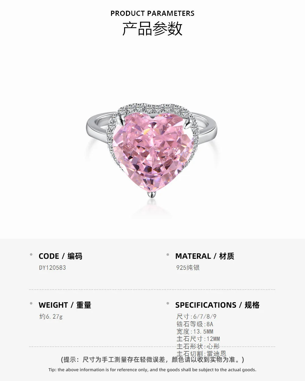 EUREKA 925 Sterling Silver Crushed Ice Cut Lab Pink Sapphire Gemstone Ring For Women Wedding Engagement Jewelry
