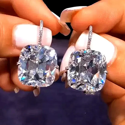 2025 New Colorful Crystal Zircon Bridal Earrings, European and American Personalized Fashion Trend, High End Jewelry