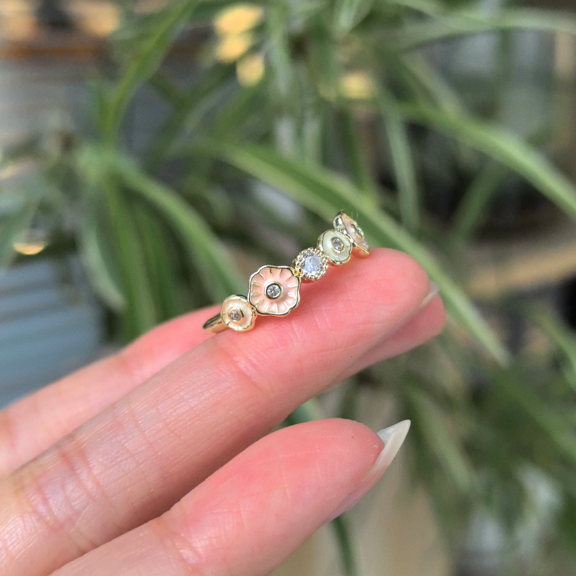 925 Sterling Silver Open Finger Ring Elegant Rose Pink Shining Dazzling Stackable For Women Jewelry Gift Dropship Wholesale