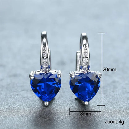 2025 New Colorful Crystal Zircon Bridal Earrings, European and American Personalized Fashion Trend, High End Jewelry