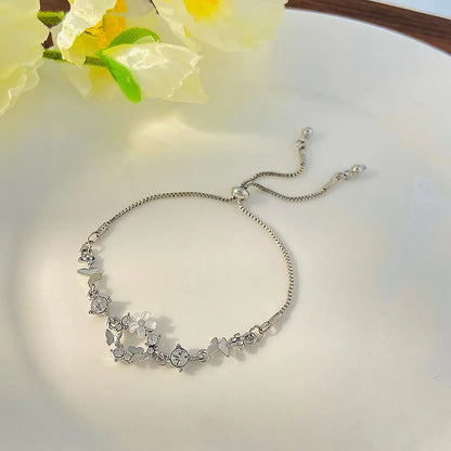 Elegant Black Crystal Eyes Snake Zircon Bracelet Women's Fashionable Personalized Daily Accessory Party Jewelry Birthday Gifts