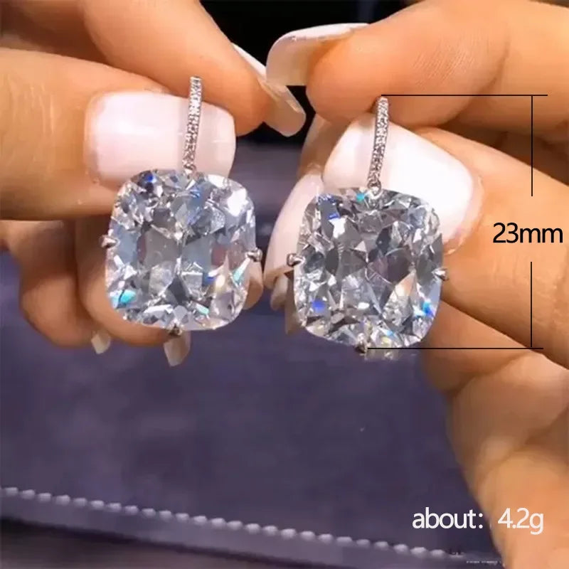 2025 New Colorful Crystal Zircon Bridal Earrings, European and American Personalized Fashion Trend, High End Jewelry