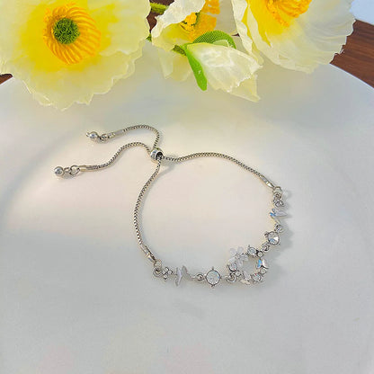 Elegant Black Crystal Eyes Snake Zircon Bracelet Women's Fashionable Personalized Daily Accessory Party Jewelry Birthday Gifts