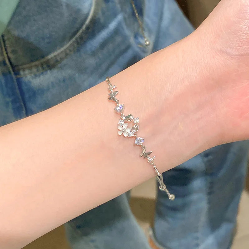 Elegant Black Crystal Eyes Snake Zircon Bracelet Women's Fashionable Personalized Daily Accessory Party Jewelry Birthday Gifts