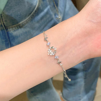 Elegant Black Crystal Eyes Snake Zircon Bracelet Women's Fashionable Personalized Daily Accessory Party Jewelry Birthday Gifts