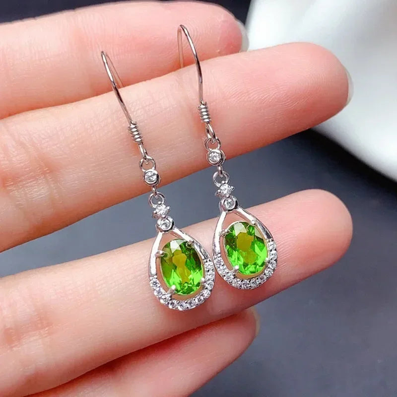 2025 New Colorful Crystal Zircon Bridal Earrings, European and American Personalized Fashion Trend, High End Jewelry